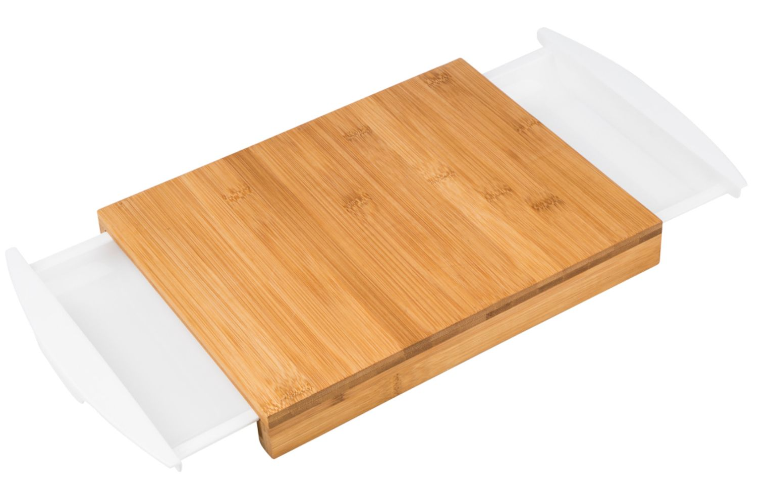 Bambus Schneidebrett mit Auffangschalen