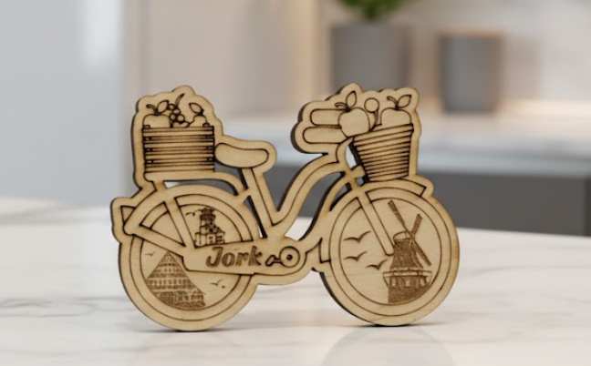 Kühlschrankmagnet Jork - Fahrrad